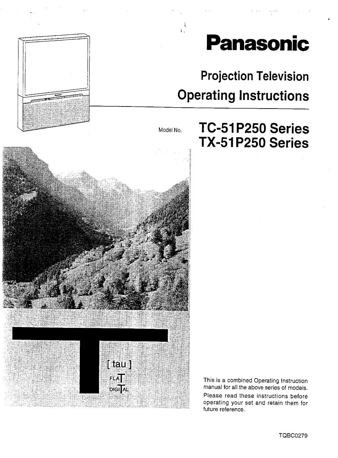 Panasonic TX-51P250 Series, TC-51P250 Series manual 