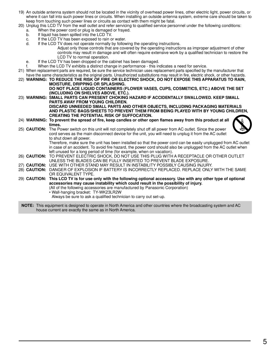 Panasonic TC-L19C30 owner manual Times 