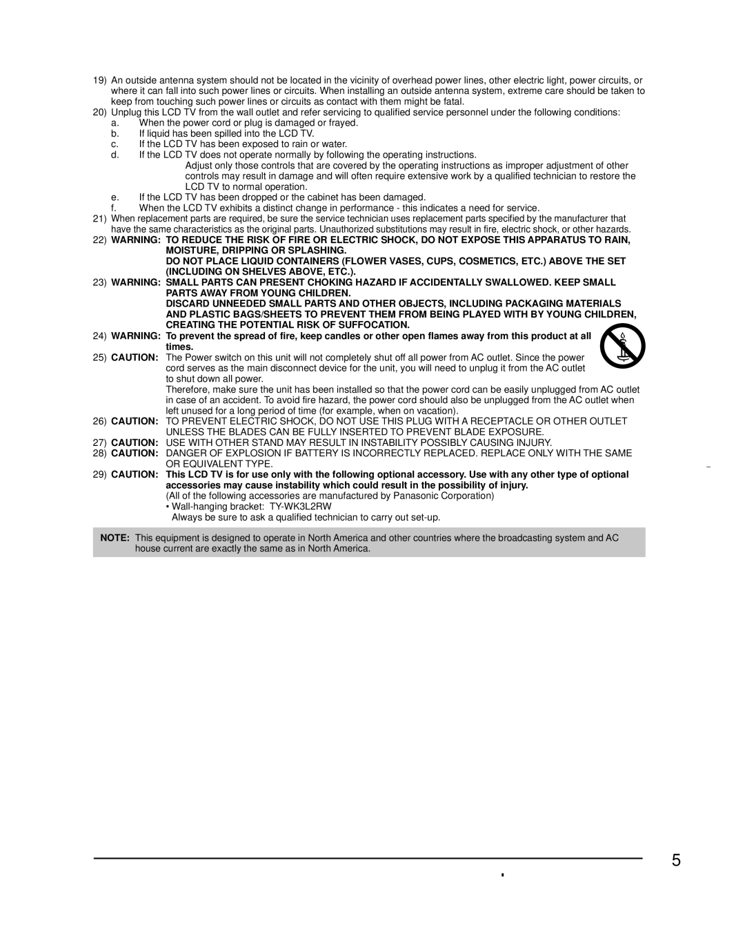 Panasonic TC-L32C3 owner manual Times 