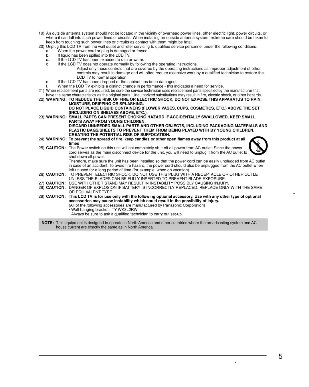 Panasonic TC-L32X30 owner manual Times 