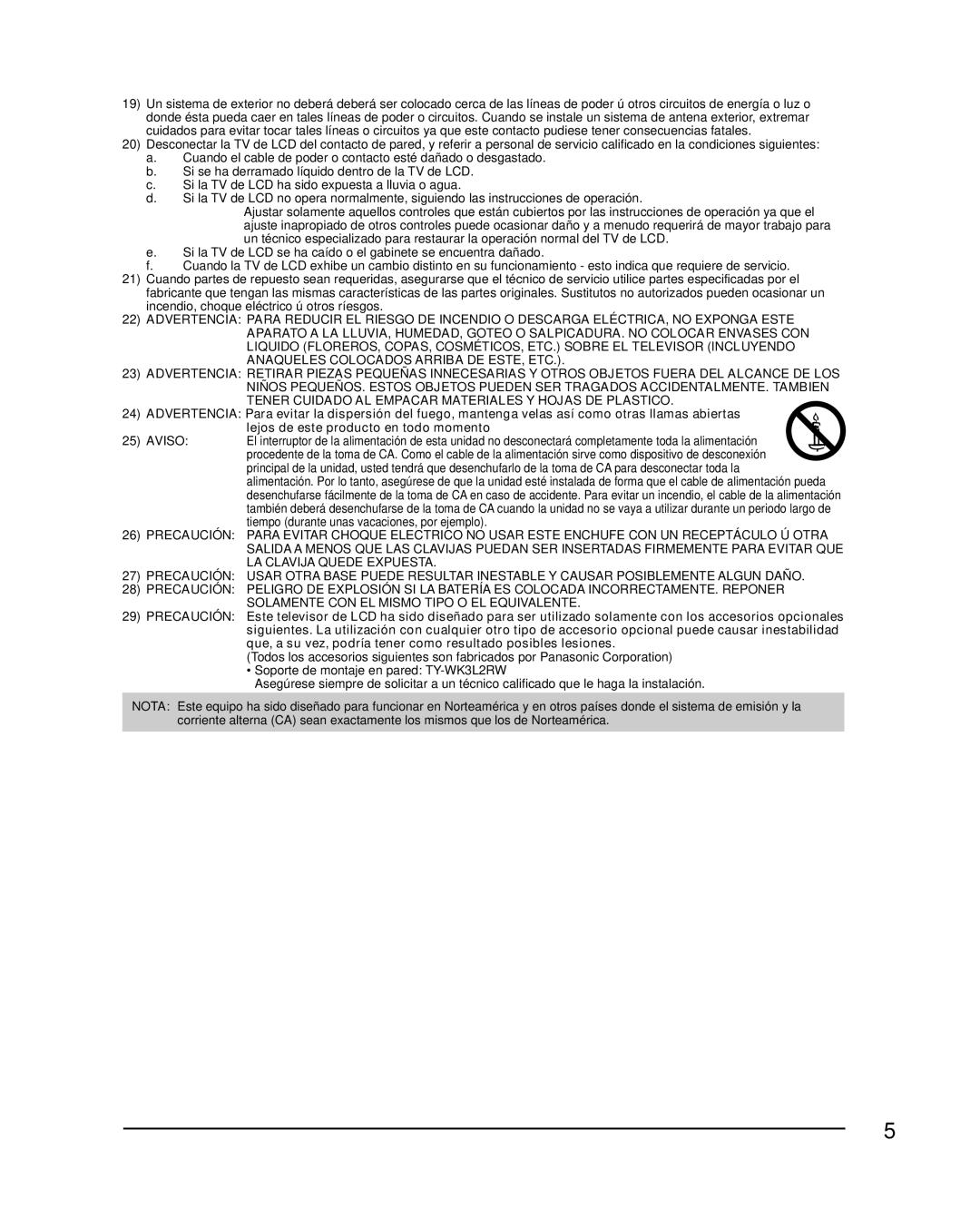 Panasonic TC-L42E30, TC-L37E3, TC-L32E3 owner manual 