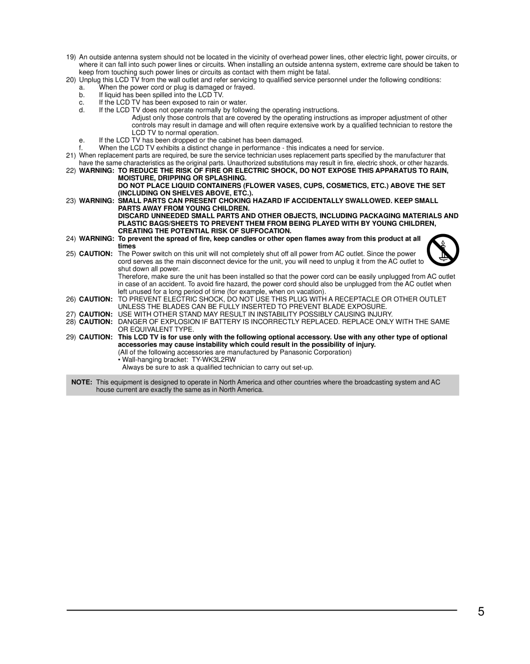 Panasonic TC-L42U30, TC-L37U3, TC-L32U3 owner manual Times 