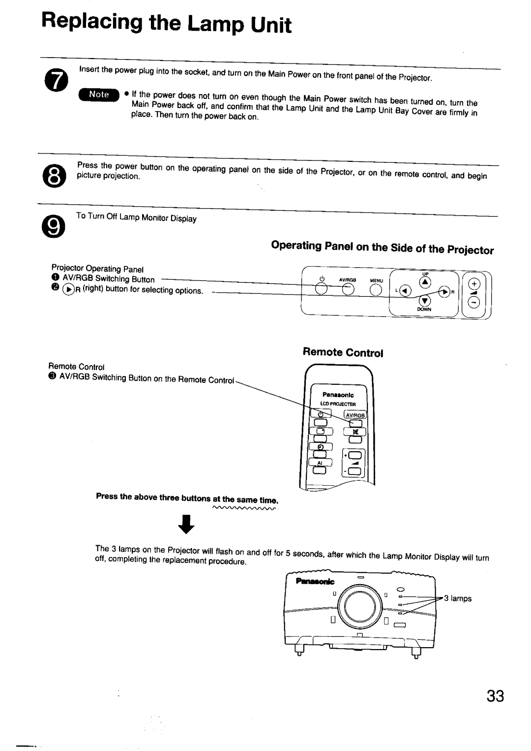 Panasonic TC-LT1 Series manual 