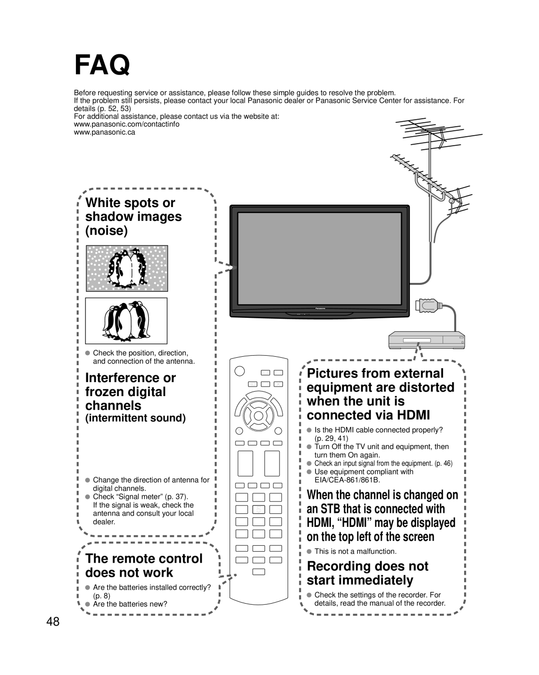 Panasonic TC-P42C2, TC-P50C2, TC-P46C2 quick start Intermittent sound, This is not a malfunction 