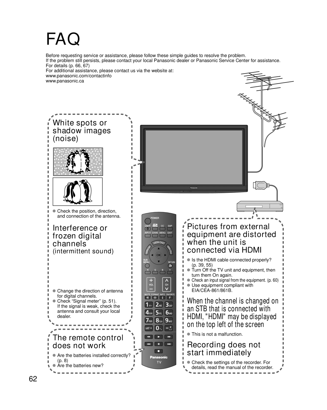 Panasonic TC-P50G15, TC-P46G15 quick start Intermittent sound, This is not a malfunction 