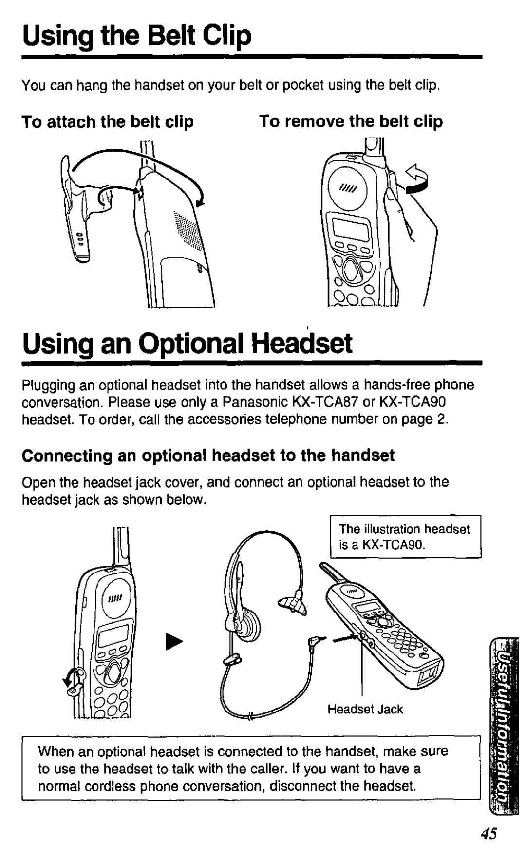 Panasonic TC1503B manual 