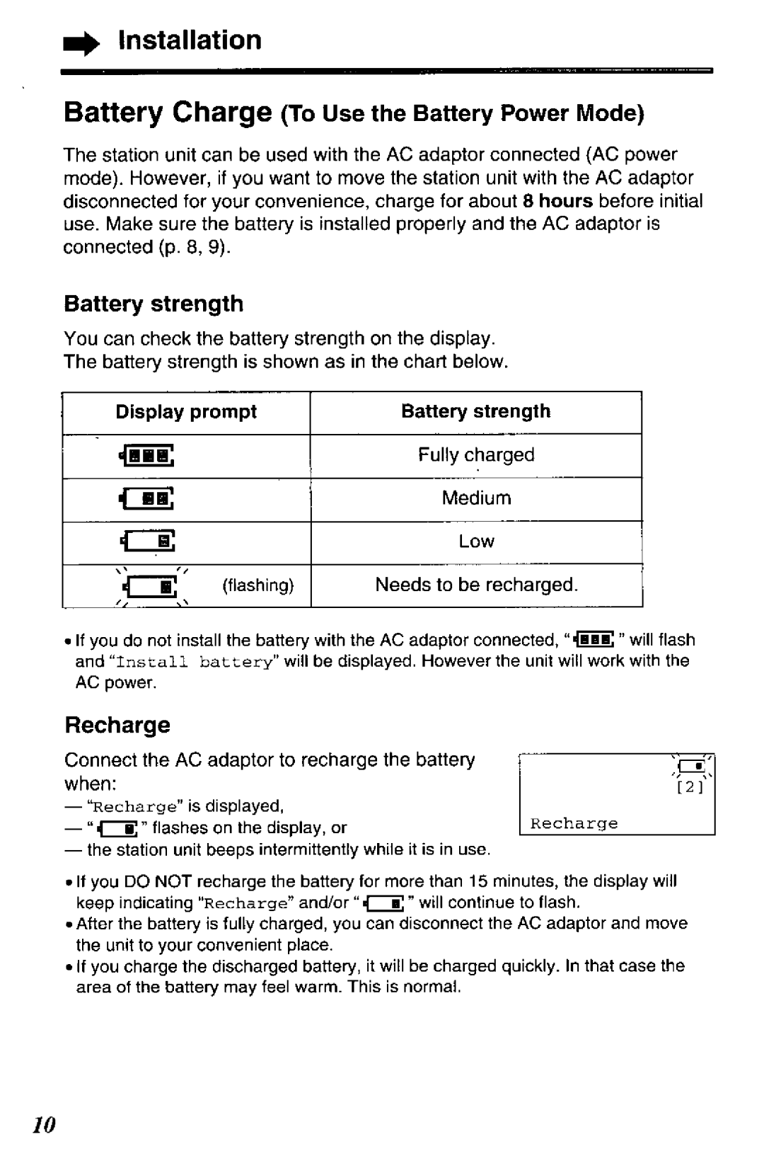 Panasonic TGA420B manual 