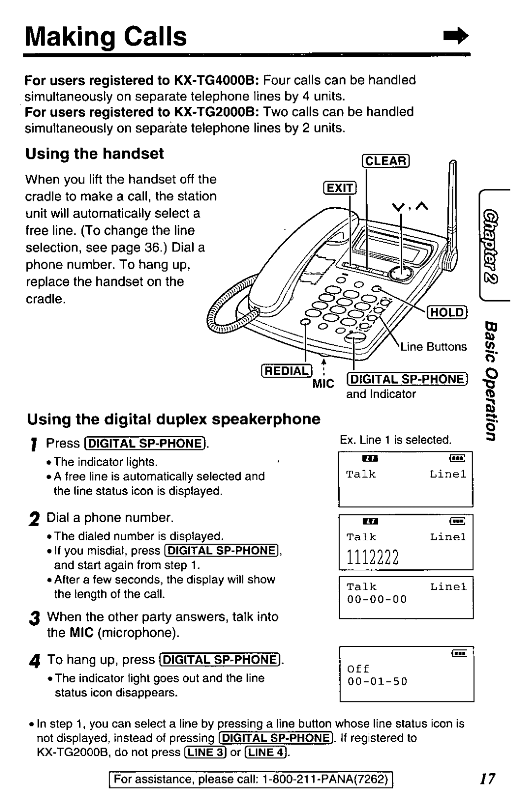 Panasonic TGA420B manual 