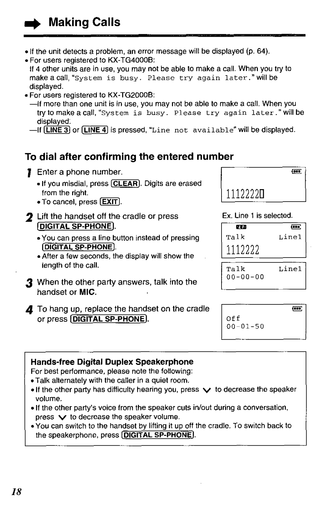 Panasonic TGA420B manual 