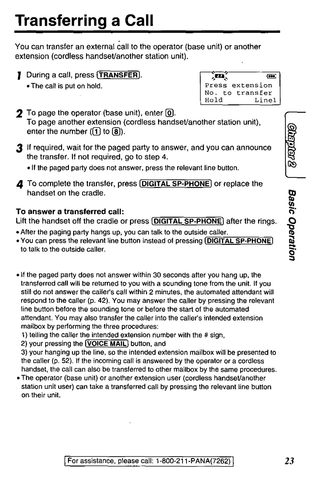 Panasonic TGA420B manual 