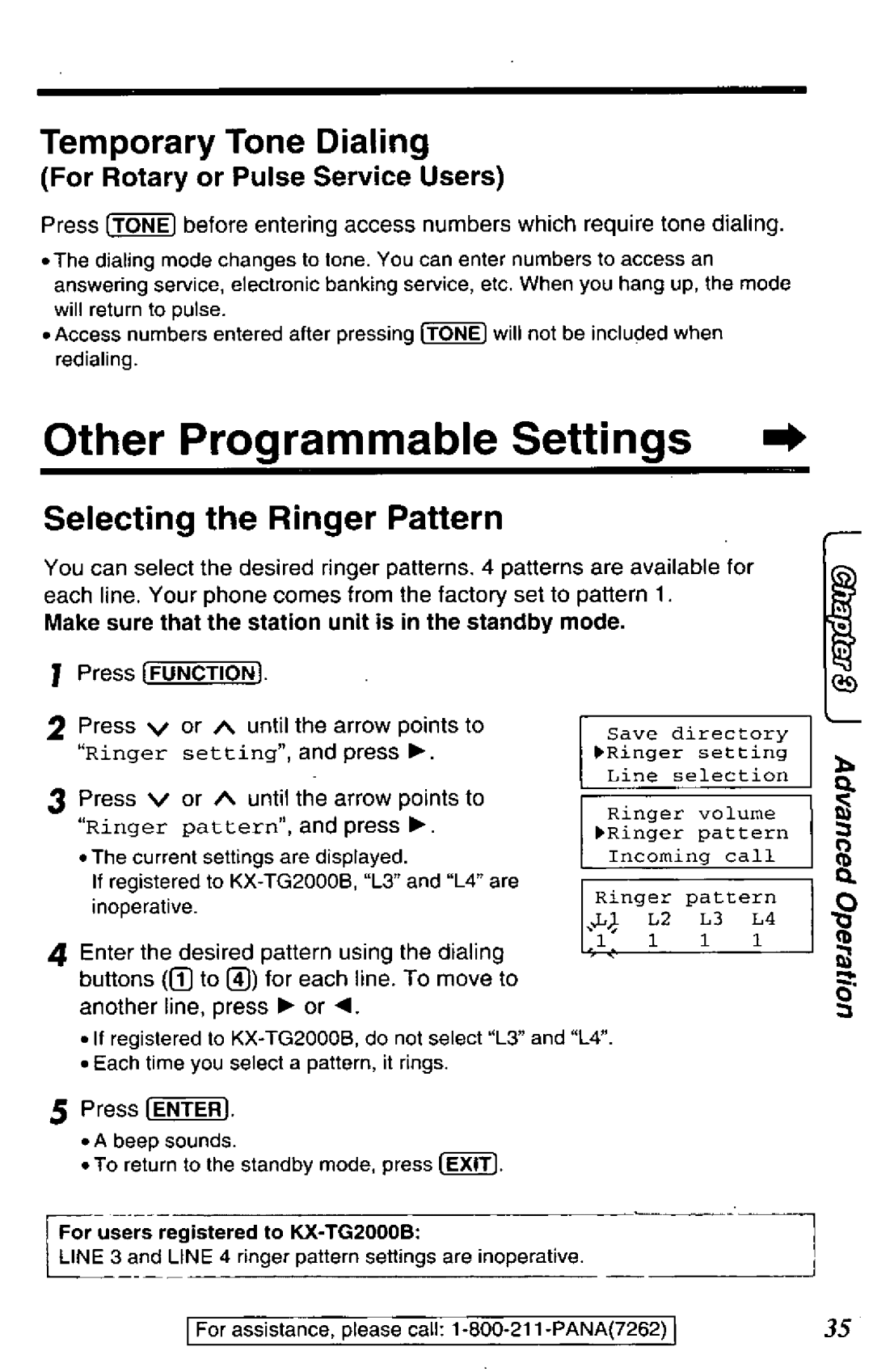 Panasonic TGA420B manual 