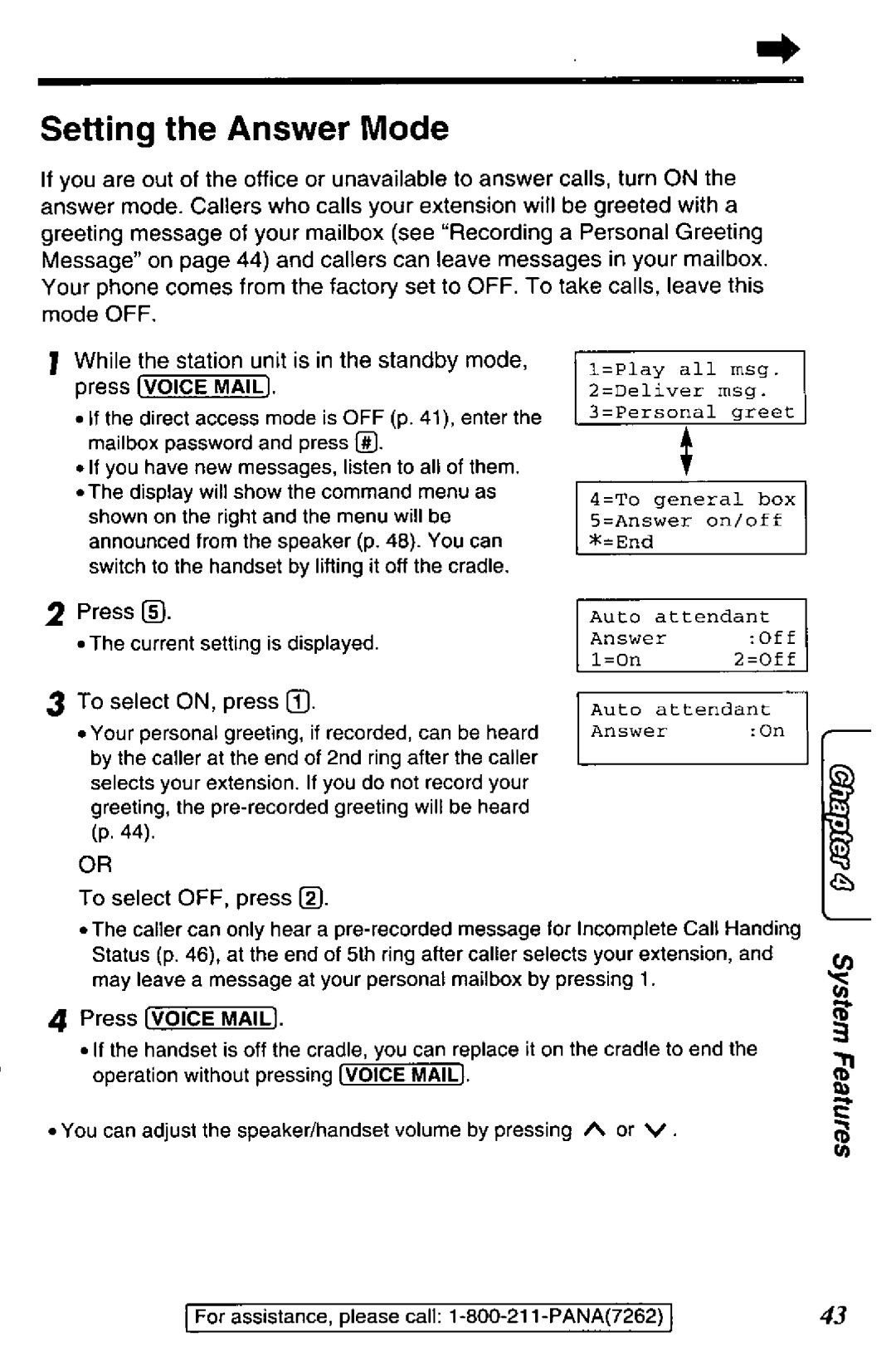 Panasonic TGA420B manual 