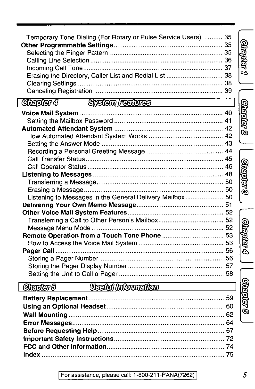 Panasonic TGA420B manual 