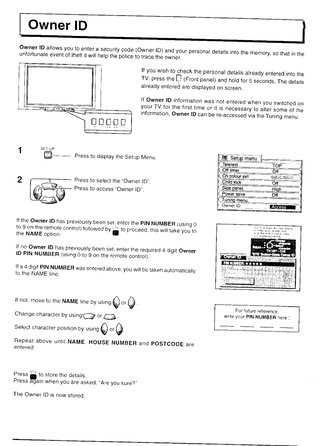 Panasonic TH-42P20, TH-37P20 manual 