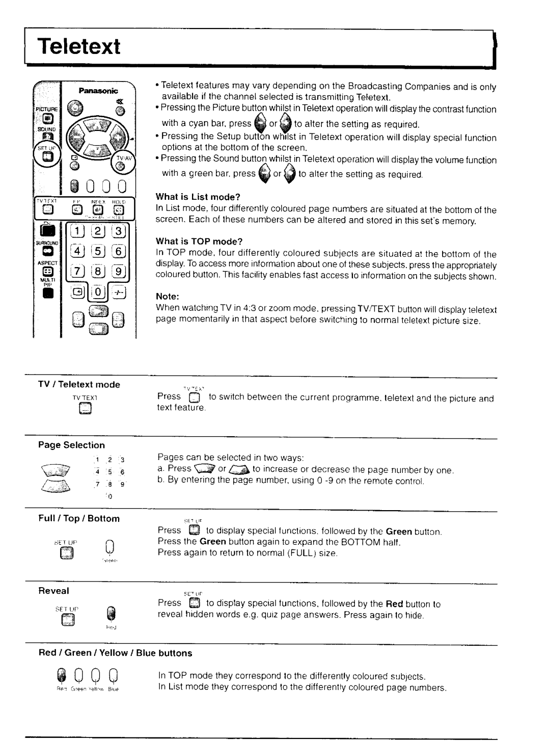 Panasonic TH-37P20, TH-42P20 manual 