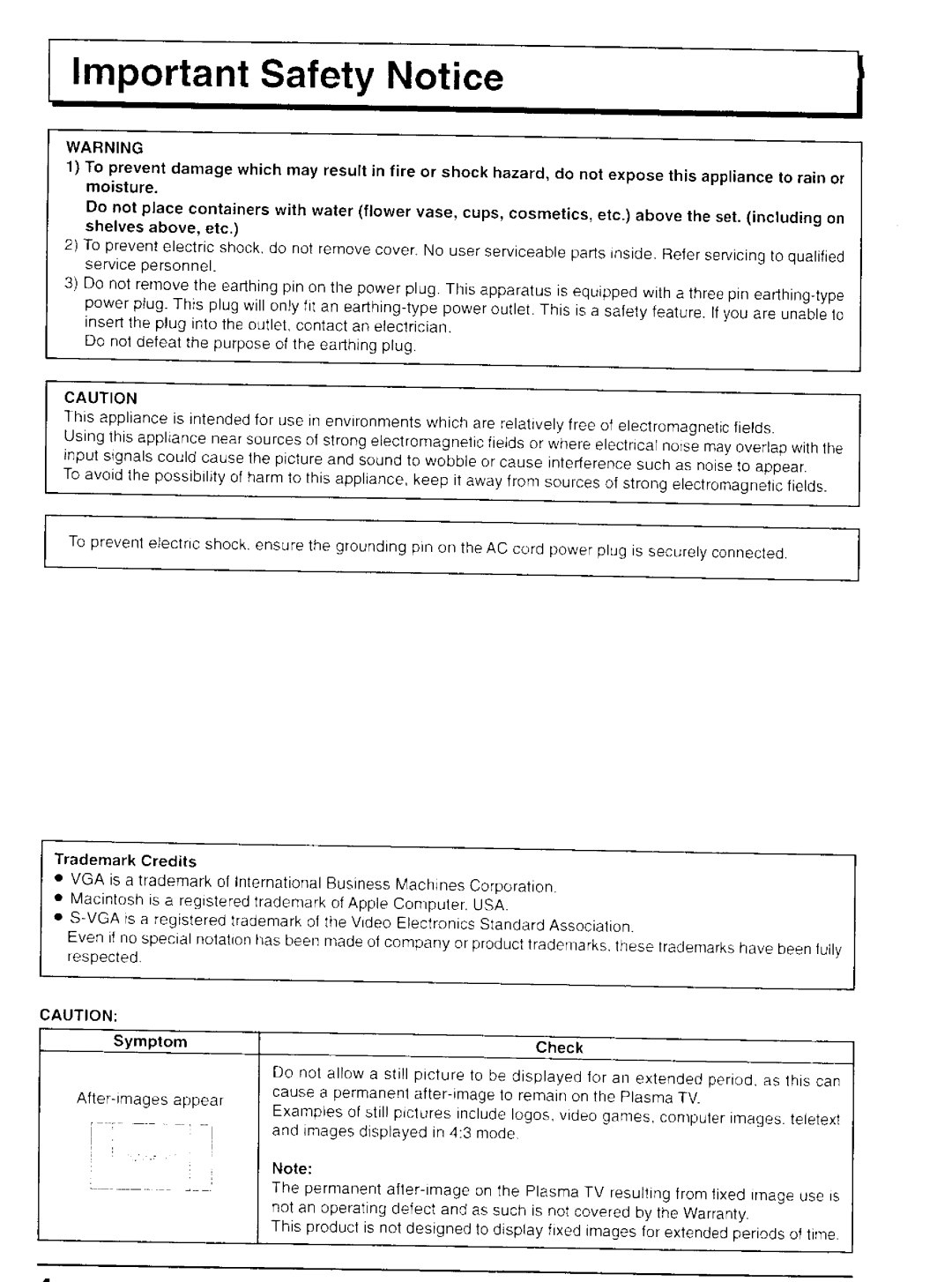 Panasonic TH-37P20, TH-42P20 manual 