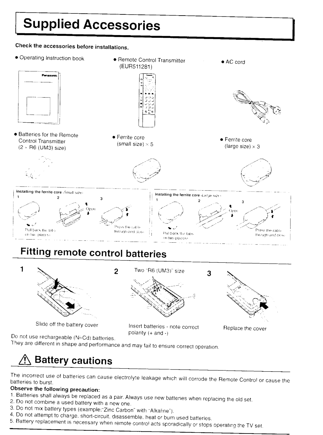 Panasonic TH-42P20, TH-37P20 manual 