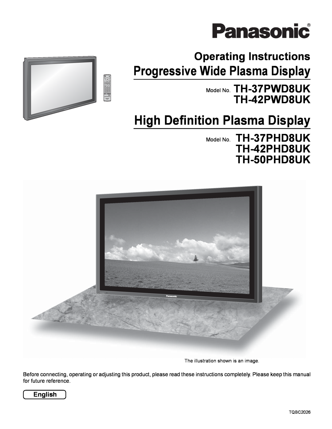 Panasonic TH-50PHD8UK manual High Deﬁnition Plasma Display, Operating Instructions, Model No. TH-37PWD8UK TH-42PWD8UK 