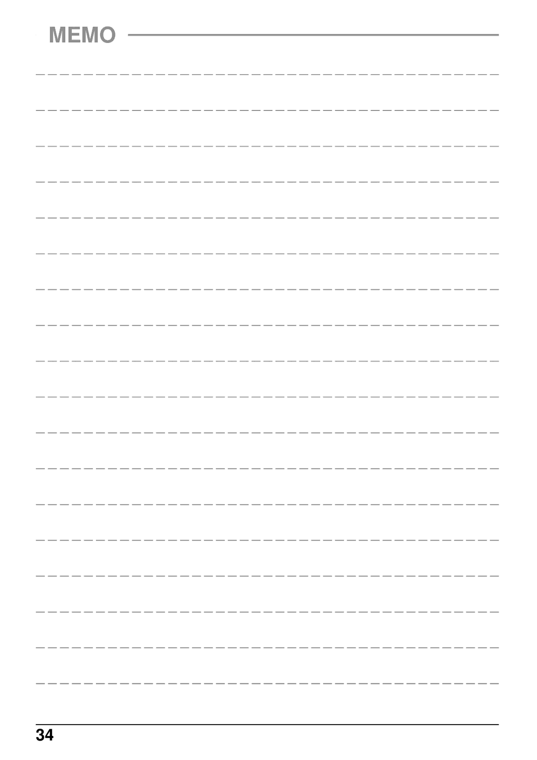 Panasonic TH-42PWD3, TH-42PW3 operating instructions Memo 