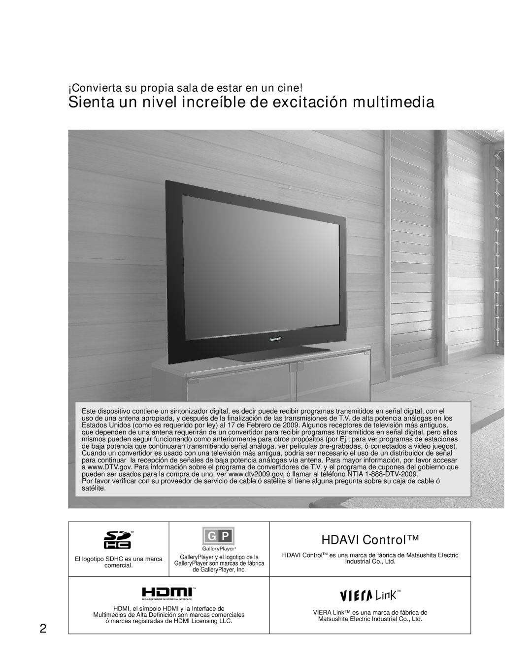 Panasonic TH-42PZ85U Sienta un nivel increíble de excitación multimedia, ¡Convierta su propia sala de estar en un cine 