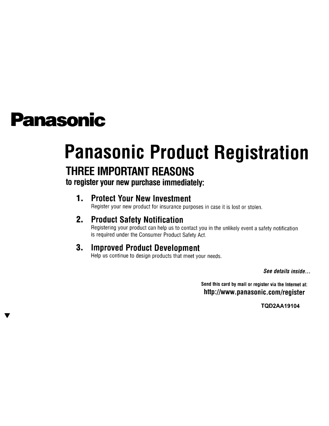 Panasonic TH-65PZ750U quick start 