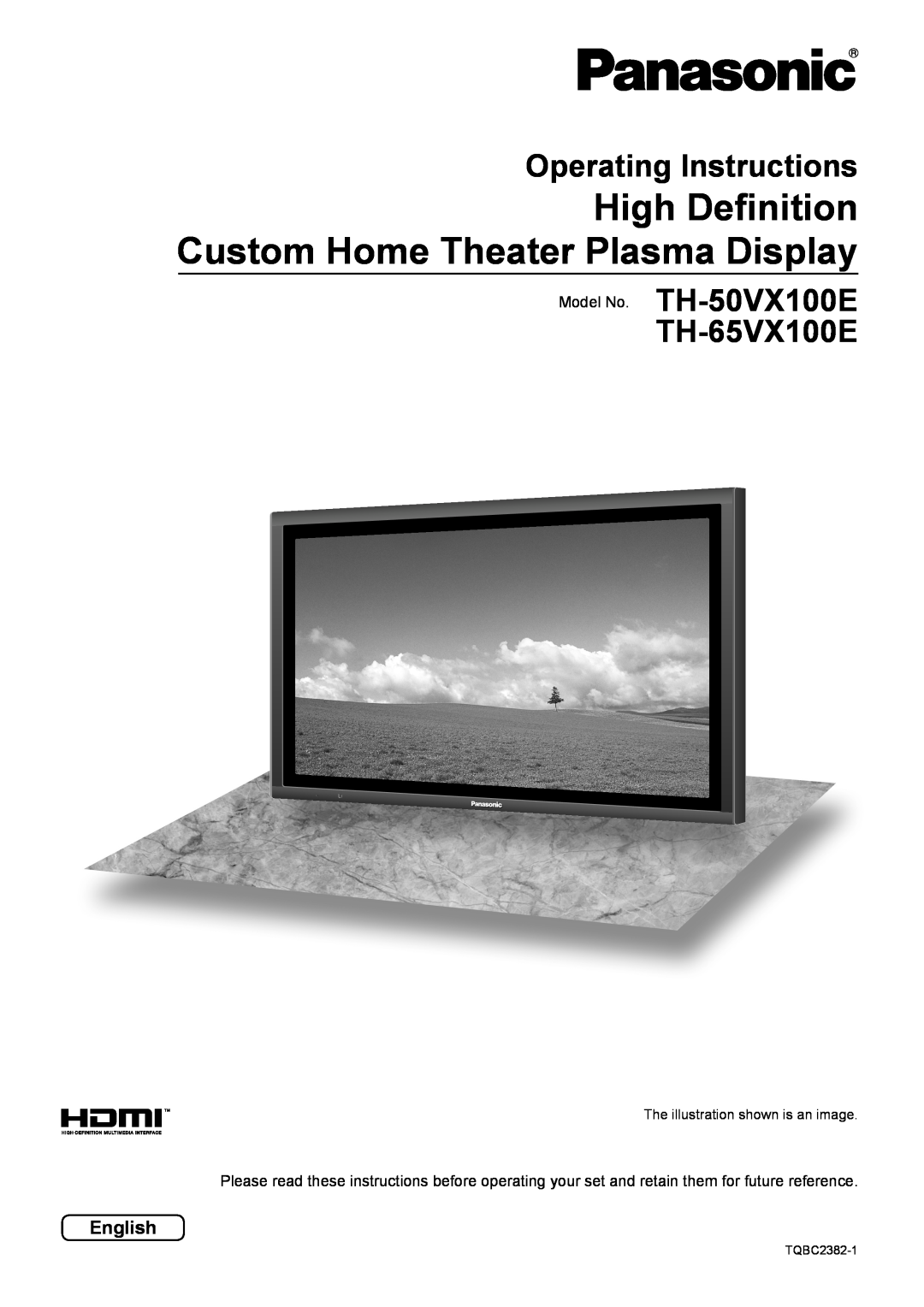 Panasonic TH-50VX100E operating instructions High Definition Custom Home Theater Plasma Display, Operating Instructions 