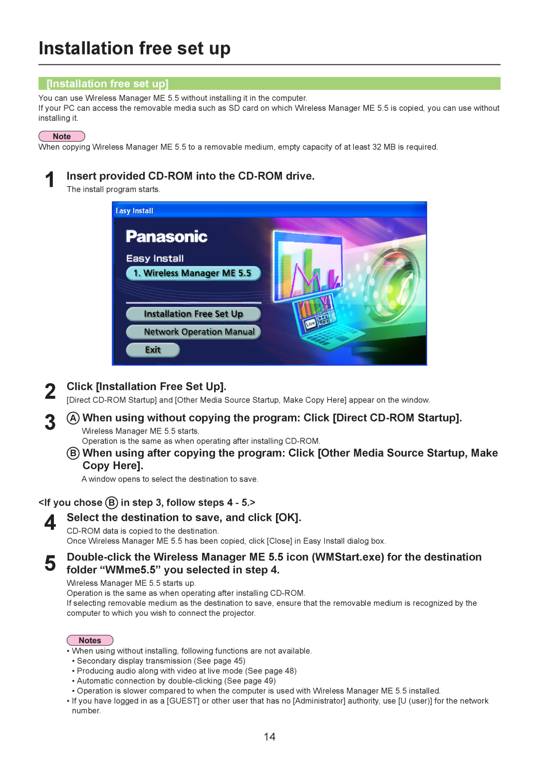 Panasonic PT-LB90NT, TH-LB20NT, TH-LB30NT operation manual Installation free set up 