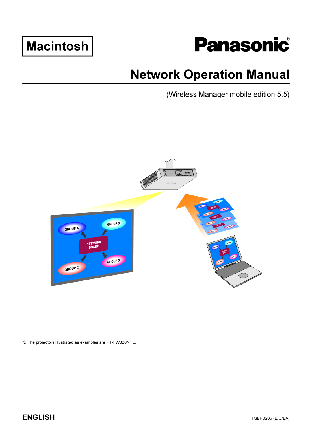 Panasonic TH-LB55NT operation manual English, Macintosh, Network Operation Manual, Wireless Manager mobile edition 