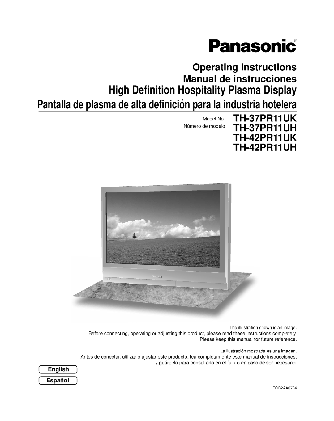 Panasonic TH37PR11UK operating instructions Operating Instructions Manual de instrucciones, English Español 