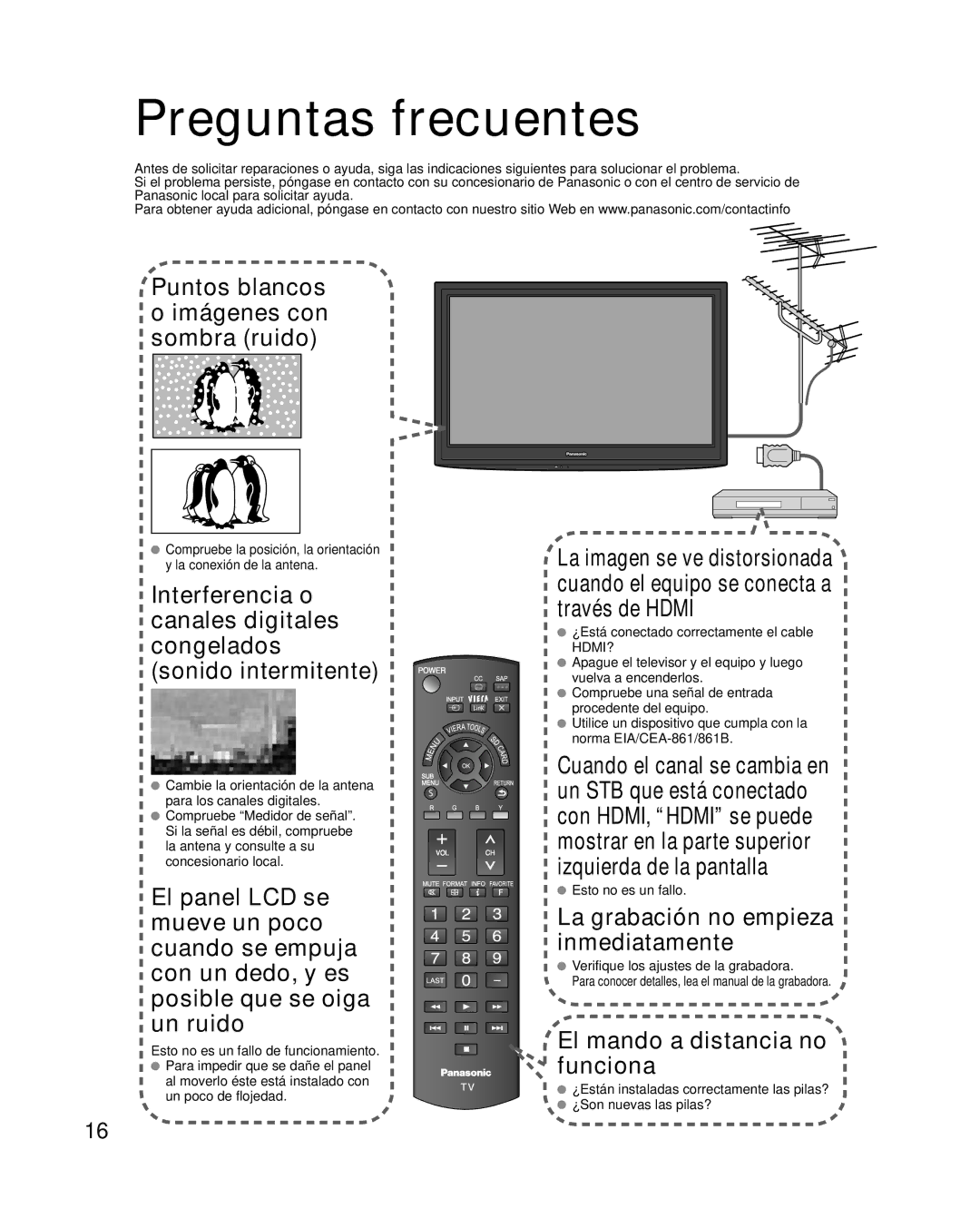 Panasonic TQB2AA0580 operating instructions Preguntas frecuentes, Un poco de flojedad, Esto no es un fallo 