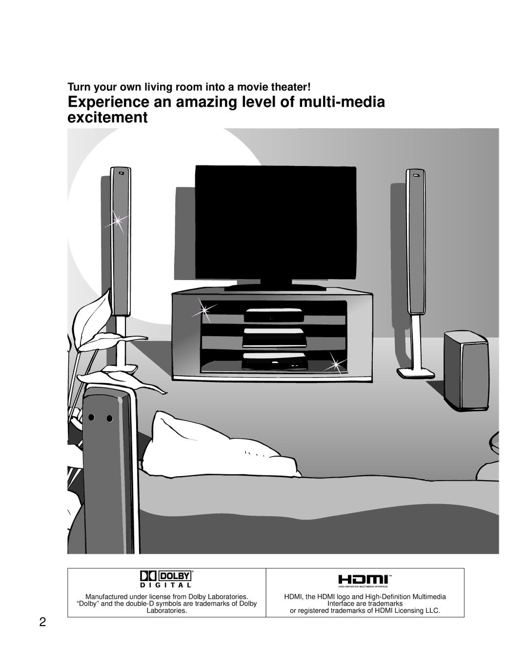 Panasonic TQB2AA0661 manual Experience an amazing level of multi-media excitement 