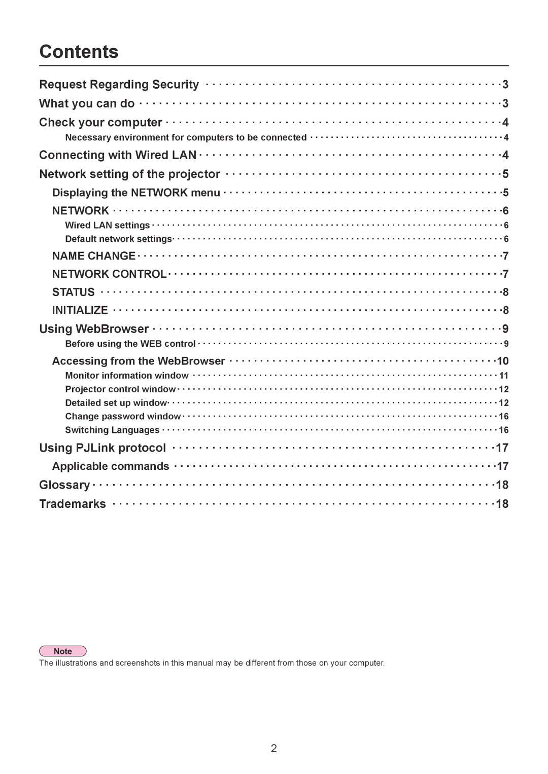 Panasonic PT-LB2EA, TQBH0215-1, PT-LB2U, PT-LB1EA, PT-LB1U manual Contents 