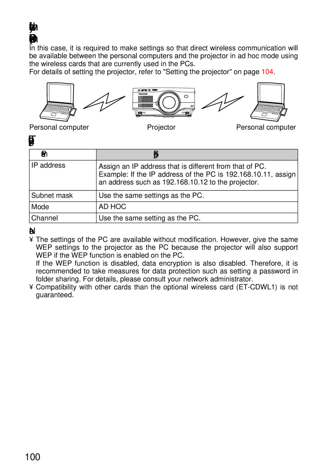 Panasonic TQBH9003-6, PT-L750U R manual Parameters Setting of the projector 