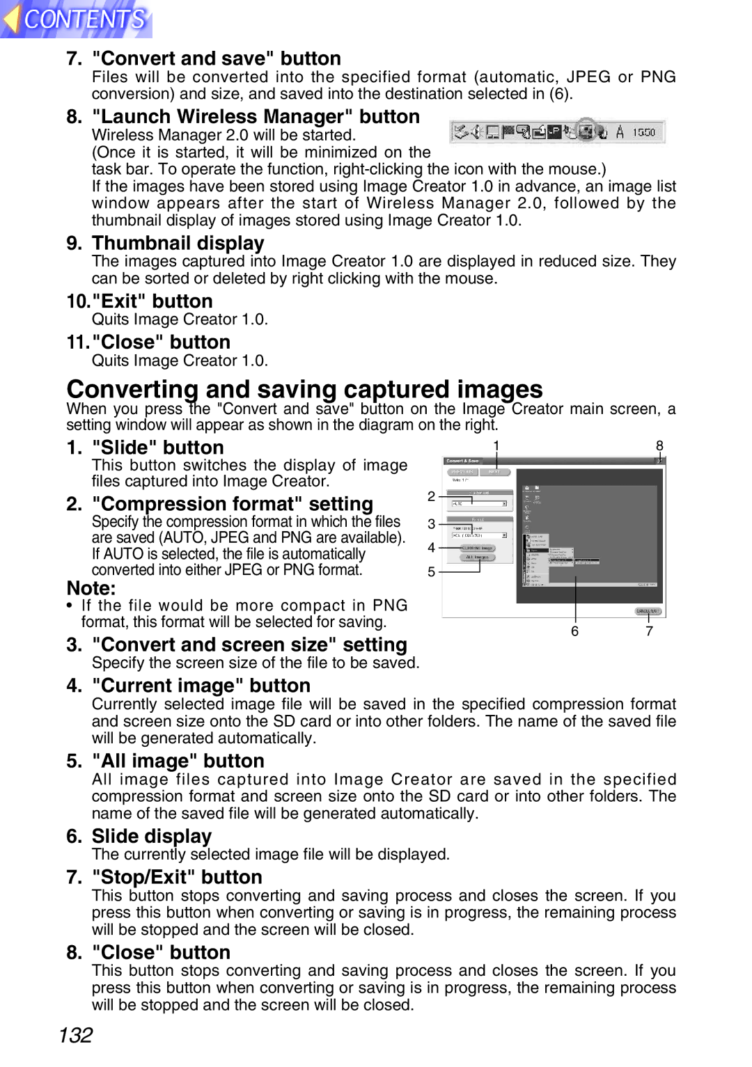 Panasonic TQBH9003-6, PT-L750U R manual Converting and saving captured images 