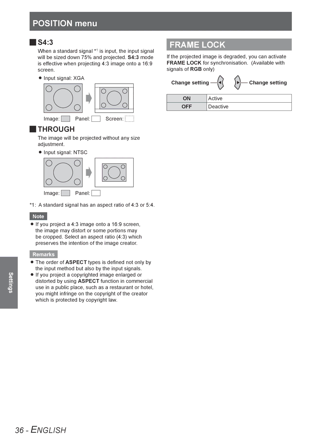 Panasonic TQBJ0303-1 manual Frame Lock, JJS43, Jjthrough 