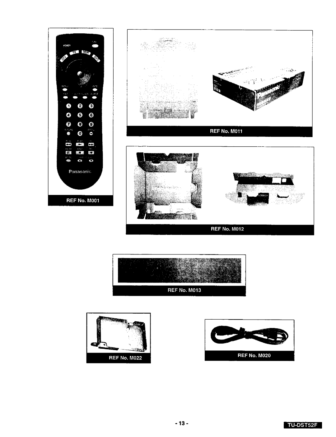 Panasonic TU-DST52F manual TIII-lI 