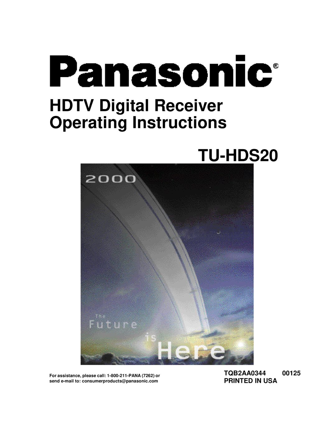 Panasonic TU-HDS20 manual 