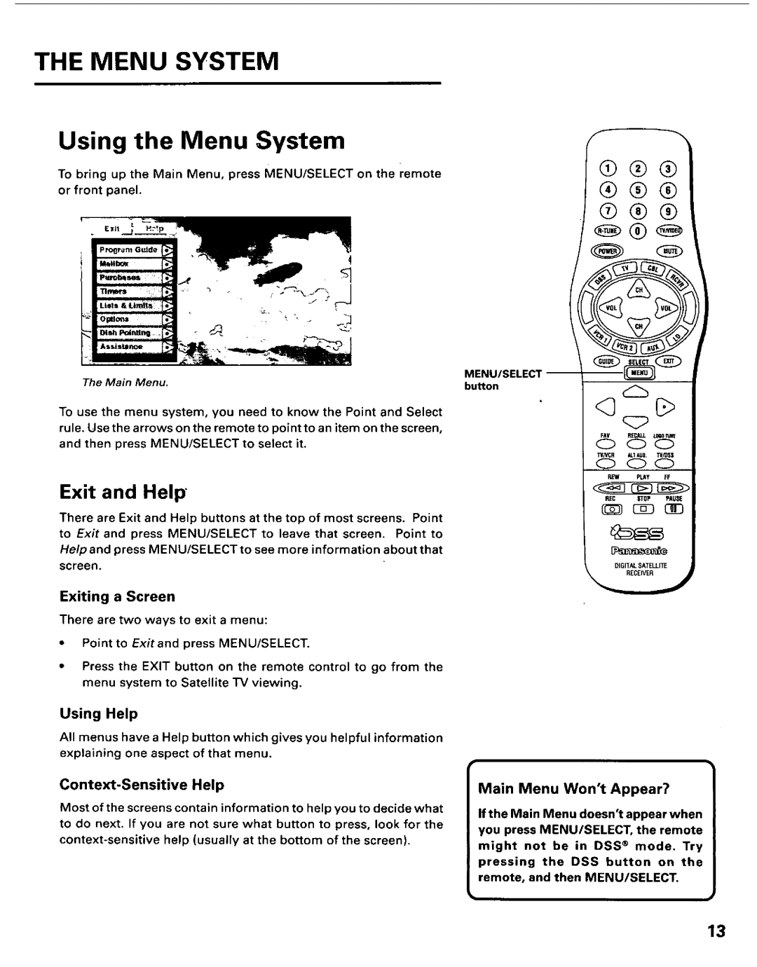 Panasonic TU-IRD10 manual 