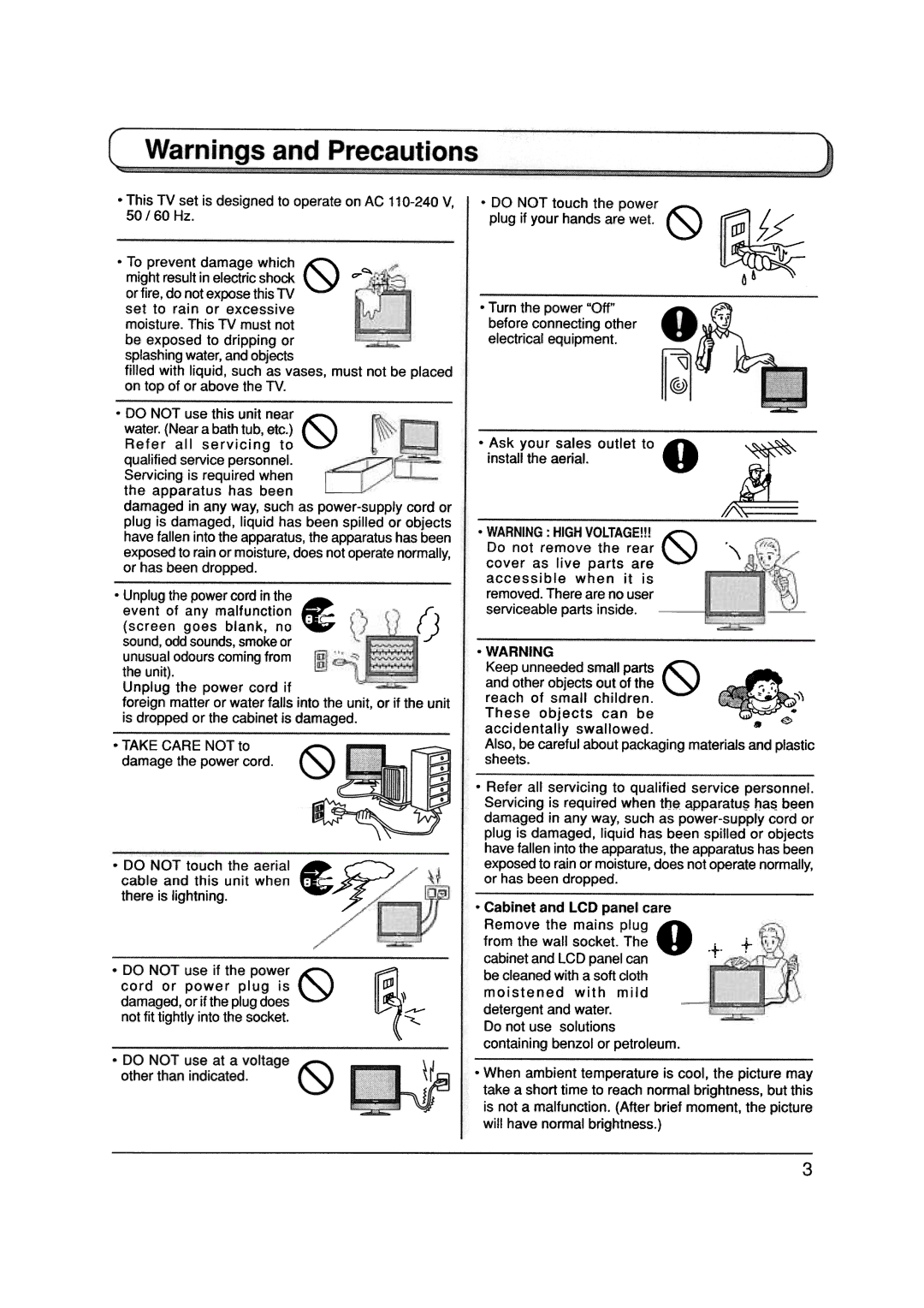 Panasonic TX-20LA5A manual 