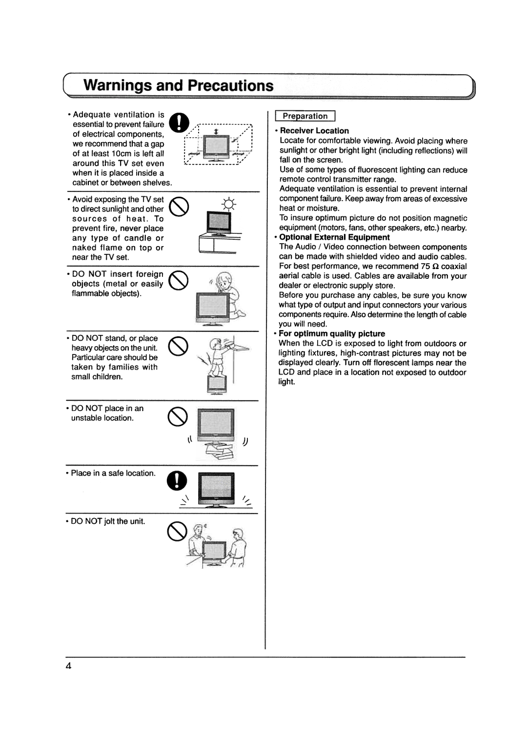 Panasonic TX-20LA5A manual 