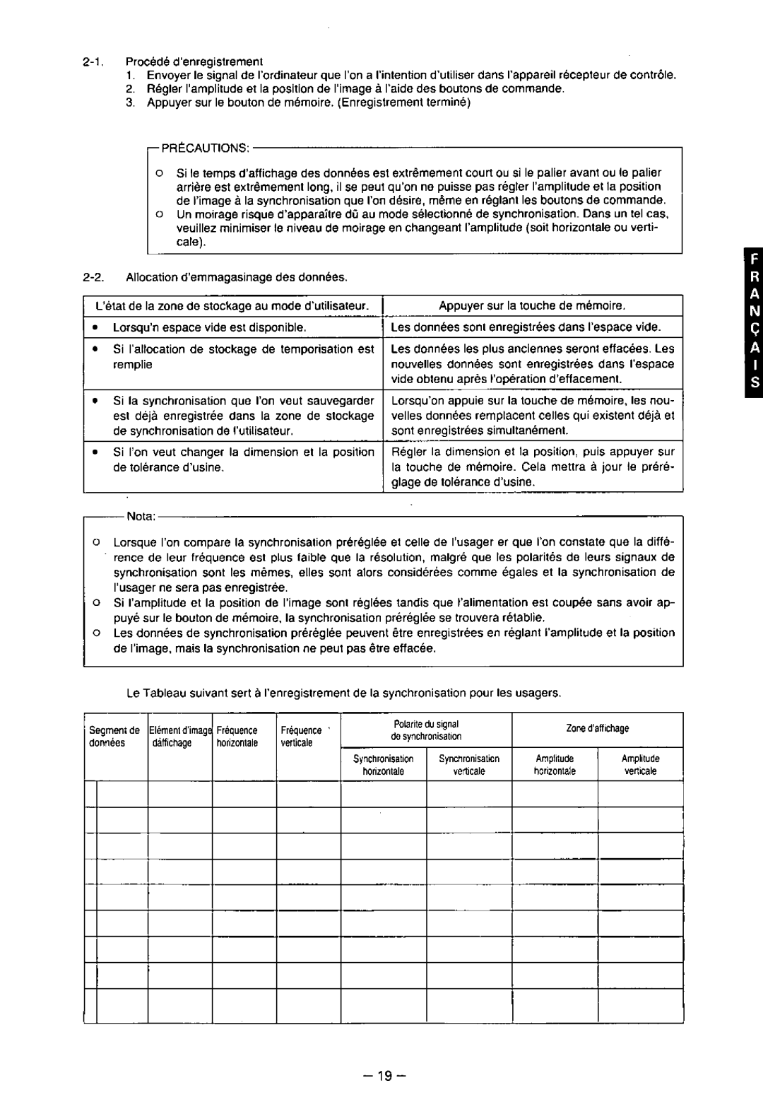 Panasonic TX-2103MA, TX-1703MA, TX-2013MA manual 