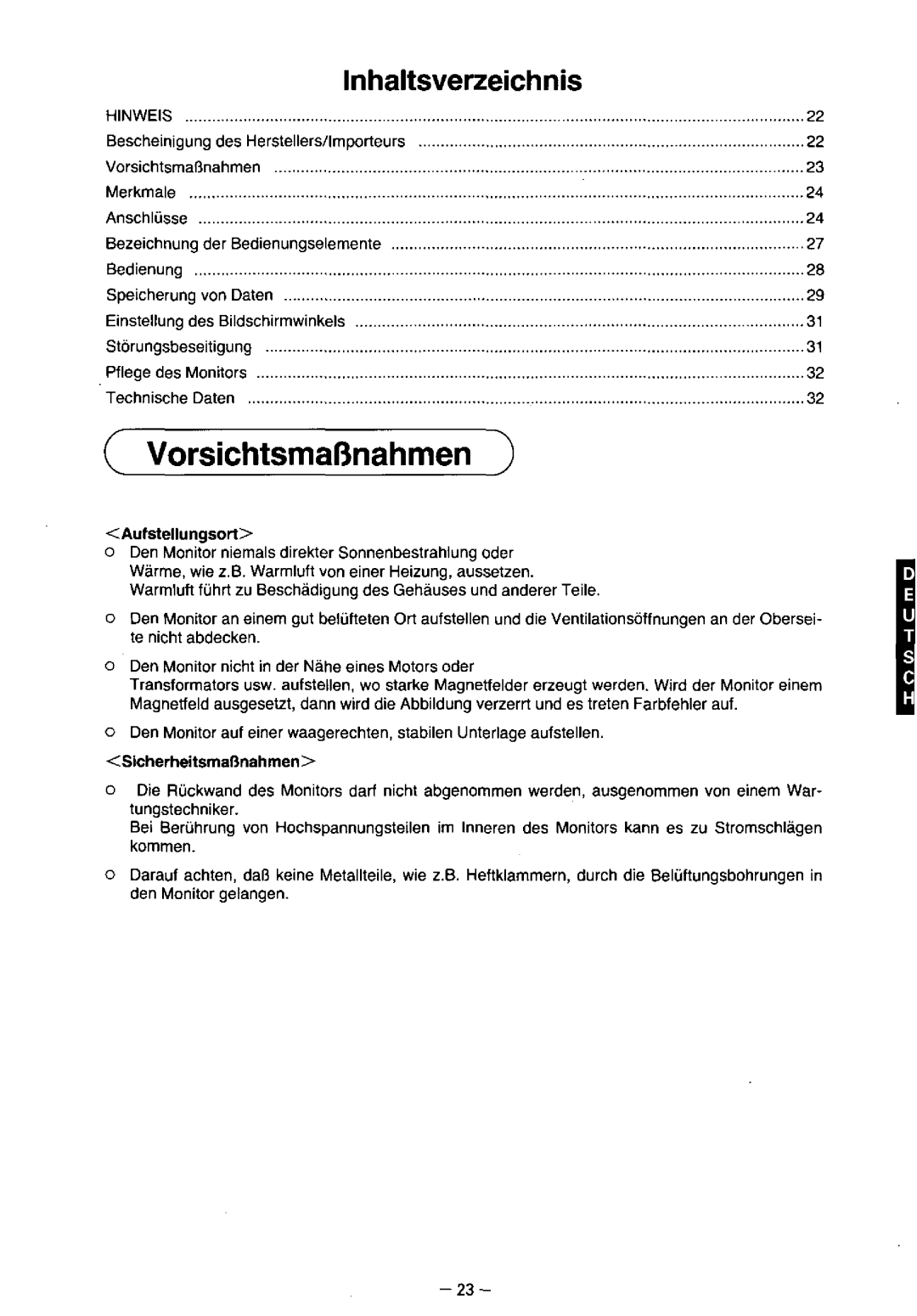 Panasonic TX-1703MA, TX-2103MA, TX-2013MA manual 