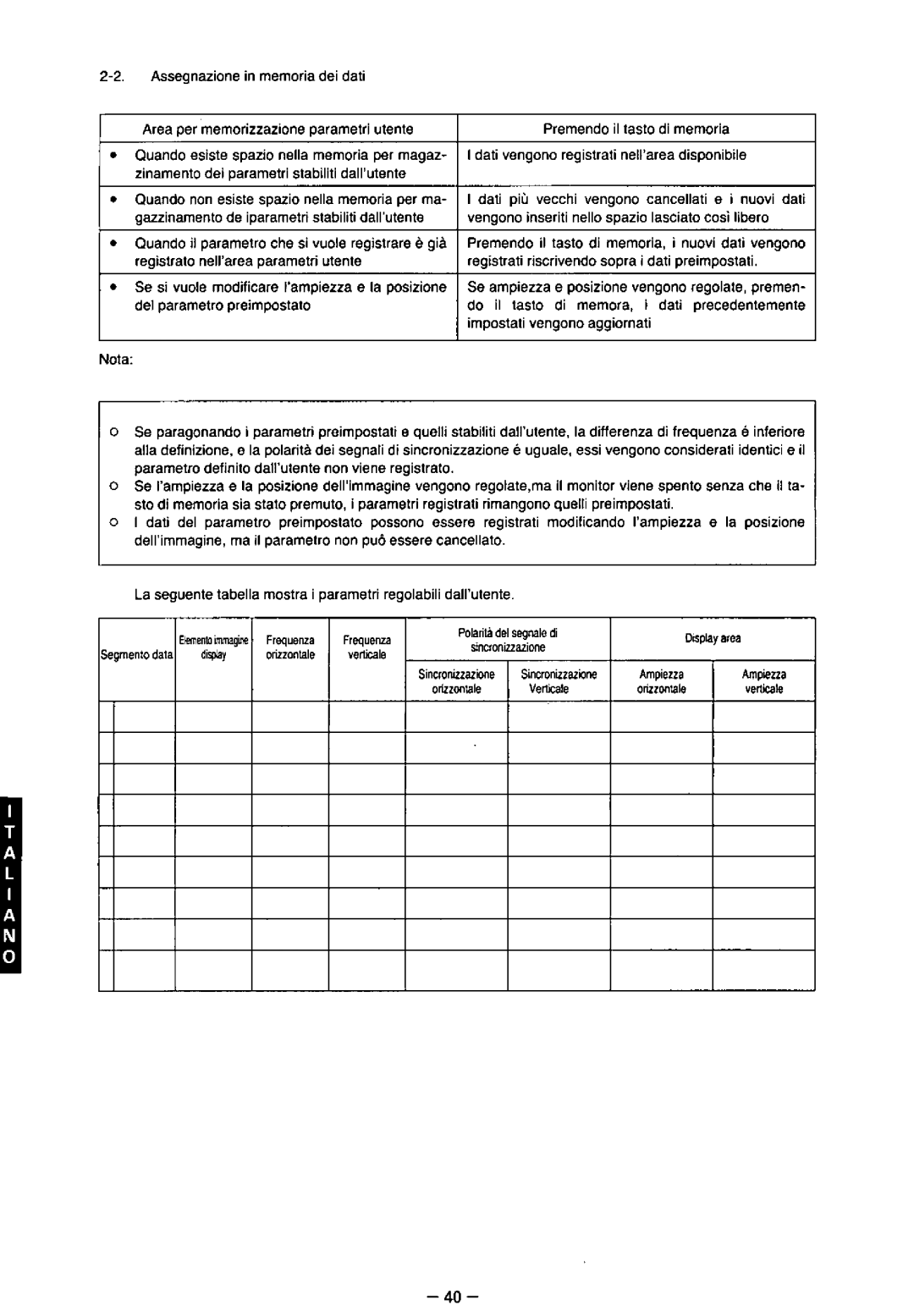 Panasonic TX-2103MA, TX-1703MA, TX-2013MA manual 