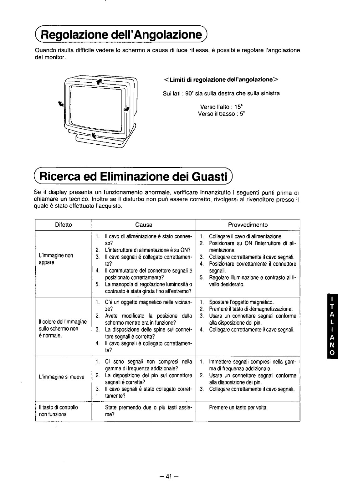 Panasonic TX-1703MA, TX-2103MA, TX-2013MA manual 