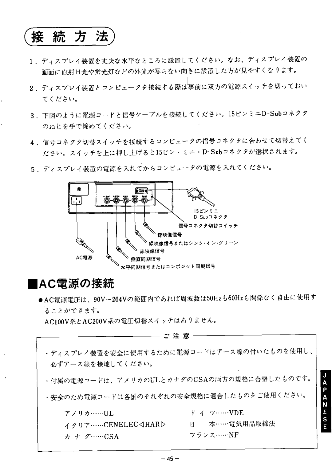 Panasonic TX-2013MA, TX-2103MA, TX-1703MA manual 