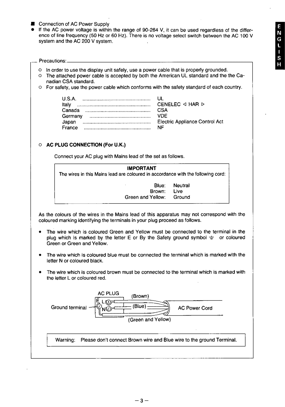 Panasonic TX-2013MA, TX-2103MA, TX-1703MA manual 