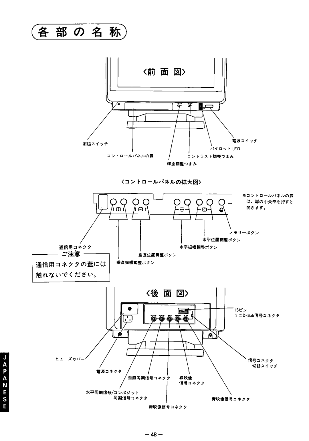 Panasonic TX-2013MA, TX-2103MA, TX-1703MA manual 