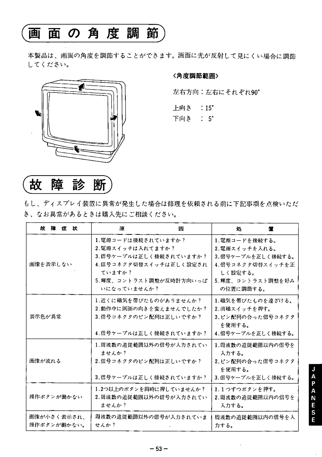 Panasonic TX-1703MA, TX-2103MA, TX-2013MA manual 