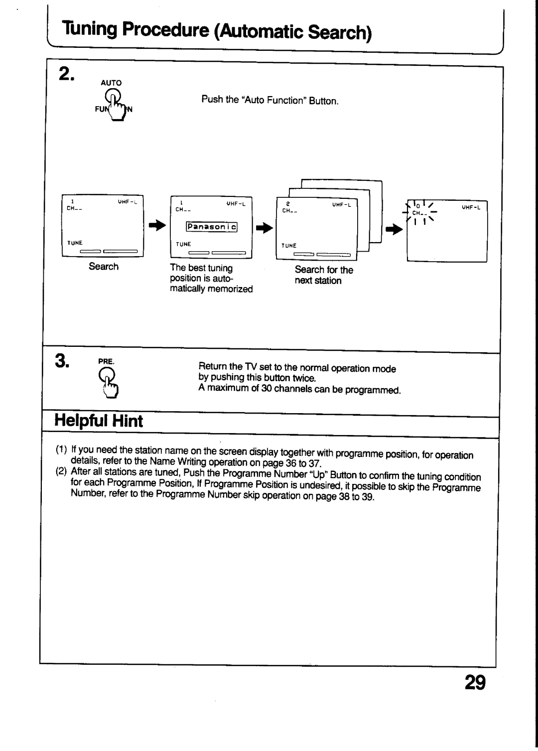 Panasonic TX-21T4M, TX-21T4Z manual 