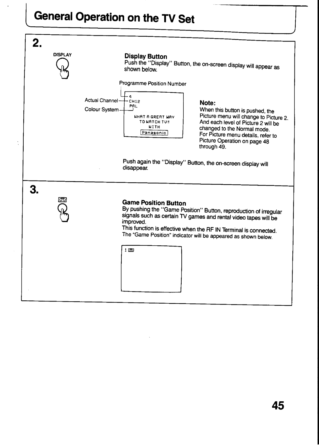 Panasonic TX-21T4M, TX-21T4Z manual 